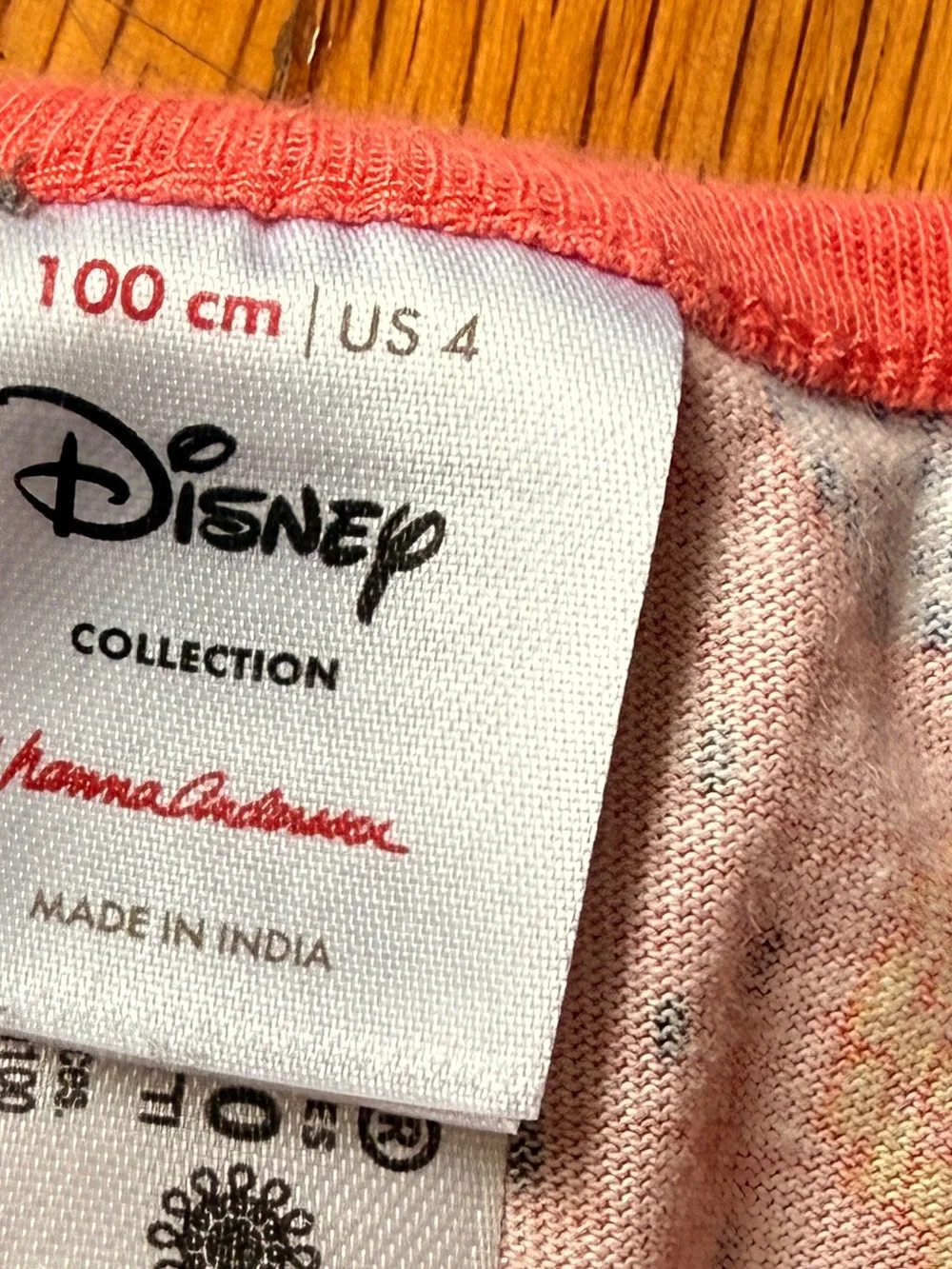 Hanna Andersson Disney Mickey Mouse Coral Romper